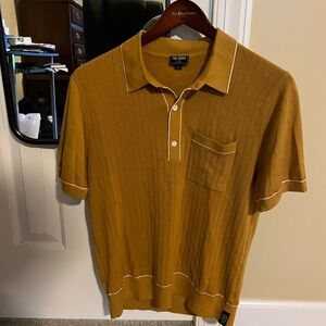 Todd Snyder ITALIAN COTTON SILK TIPPED RIVIERA SWEATER POLO size medium